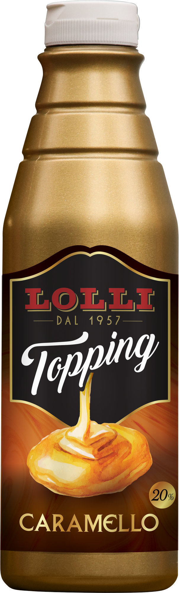 Caramel flavor topping