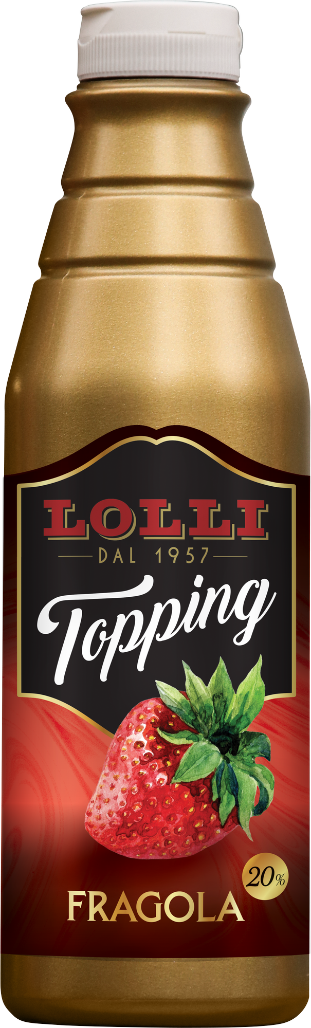 Strawberry flavor topping